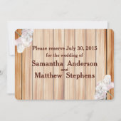 メイスン素朴ジャーとピンク牡丹 セーブザデート (裏面)