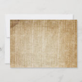 メイスン素朴ジャーとワイルドフラワー結婚ズ 招待状 (裏面)