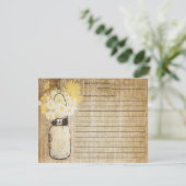 メイスン素朴ジャーとワイルドフラワー |レシピ (スタンド正面)