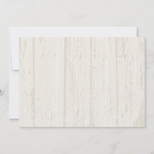 メイスン素朴ジャーとワイルドフラワー 招待状 (裏面)