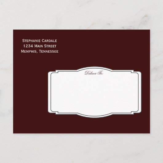 メイスン素朴ジャーのブライダルシャワー招待状 インビテーションポストカード (裏面)