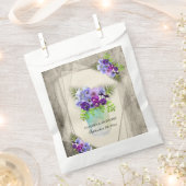 メイスン素朴ジャーの幾何学的な結婚パンジー フェイバーバッグ (クリップ留めされた状態)