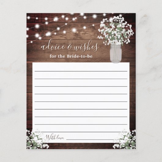 メイスン素朴ジャーの花瓶ラ結婚イトのアドバイス (正面)