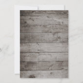 メイスン素朴ジャージャンヒマワリブライダルシャワー招待状 招待状 (裏面)