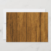 メイスン素朴ジャースとフラワーズバーンバースデーパーティー 招待状 (裏面)