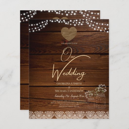 メイスン素朴ジャースライツレースジプソフィリア結婚ズ (正面/裏面)