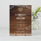 メイスン素朴ジャースライツレースジプソフィリア結婚ズ 招待状 (スタンド正面)