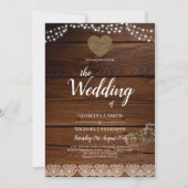 メイスン素朴ジャースライツレースジプソフィリア結婚ズ 招待状 (正面)