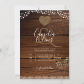 メイスン素朴ジャースライツレースジプソフィリア結婚ズ 招待状 (正面)