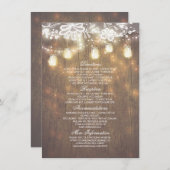 メイスン素朴ジャースライツレース結婚の情報 エンクロージャーカード (正面/裏面)