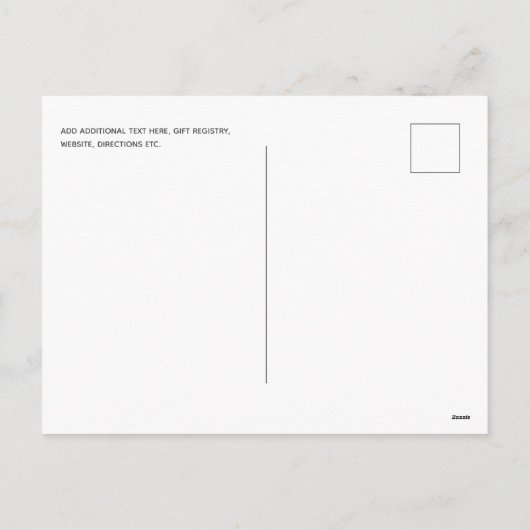 メイスン素朴ジャースライトバジェット赤ちゃんシャワー招待状 シーズンポストカード (裏面)