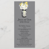 メイスン素朴ジャーデイジーワイルドフラワープログラム プログラム (正面)