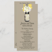 メイスン素朴ジャーデイジーワイルドフラワープログラム プログラム (正面/裏面)