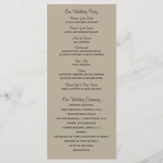 メイスン素朴ジャーデイジーワイルドフラワープログラム プログラム (裏面)