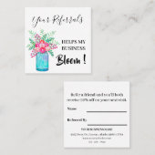 メイスン素朴ジャーフローラプロフェッショナル事業 紹介カード (正面/裏面)