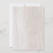 メイスン素朴ジャーフローラライトブライダルシャワーインヴィ 招待状 (裏面)