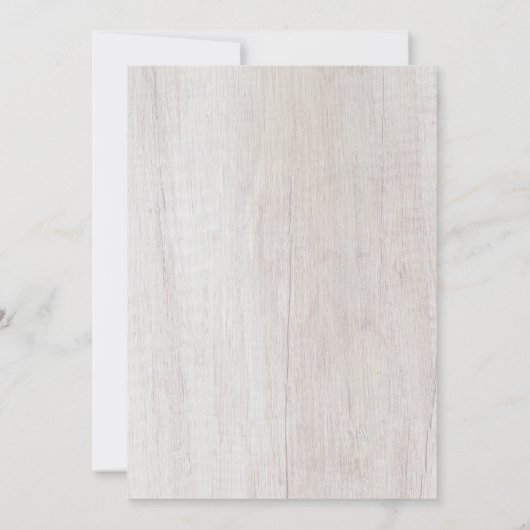 メイスン素朴ジャーフローラライトブライダルシャワーインヴィ 招待状 (裏面)