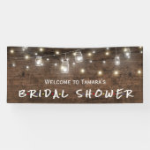 メイスン素朴ジャールストリングライトブライダルシャワーバーン 横断幕 (横)