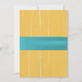 メイスン素朴ジャールティール(緑がかった色)ベルトブライダルシャワー 招待状 (裏面)