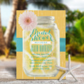 メイスン素朴ジャールティール（緑がかった色）ベルトブライダルシャワー 招待状