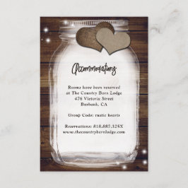 メイスン素朴ジャールバーンウッドアコモデーションカード エンクロージャーカード