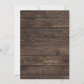 メイスン素朴ジャールボホフローラマルサラベビーシャワーI 招待状 (裏面)