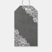 メイスン素朴ジャールライトとレースシャルボードラベル ギフトタグ (裏面)