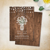 メイスン素朴ジャールライトスウィート16誕生日パーティー 招待状