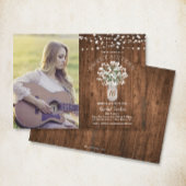 メイスン素朴ジャールライトスウィート16誕生日写真 招待状