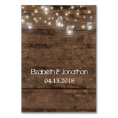 メイスン素朴ジャールライトトレンディーモダン テーブルナンバー (裏面)