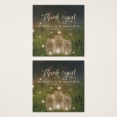 メイスン素朴ジャール魅惑フォレストガーデンメッセージカード (正面&裏面)