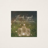 メイスン素朴ジャール魅惑フォレストガーデンメッセージカード (裏面)