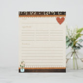 メイスン素朴ジャーレシピカード挿入 (スタンド正面)