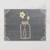 メイスン素朴ジャーレシピシャワーカード ポストカード (正面)