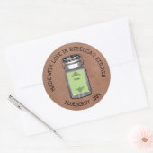 メイスン素朴ジャーヴィンテージ缶詰| Jam Homemade ラウンドシール (封筒)