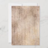 メイスン素朴ジャー水彩花ウッドズ結婚ズ 招待状 (裏面)