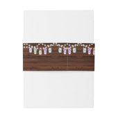 メイスン素朴ジャー結婚式招待状ベリーバンド 招待状ベリーバンド (裏面例)