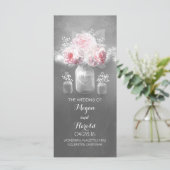 メイスン素朴ジャー結婚式 プログラム (スタンド正面)