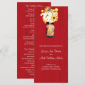 メイスン素朴ジャー・アンド・ワイルドフラワープログラム プログラム (正面/裏面)