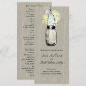 メイスン素朴ジャー・アンド・ワイルドフラワープログラム プログラム (正面/裏面)