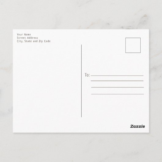 メイスン素朴ジャー・ウェディング日付はがきを保存 ポストカード (裏面)