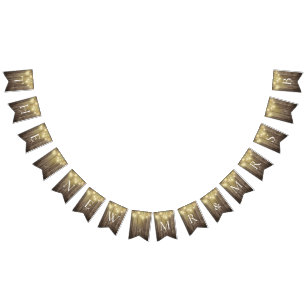 メイスン素朴ジャー&ウッドグレイン結婚ズガーデンパーティー バンティングフラッグ