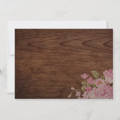 メイスン素朴ジャー&ウッドブライダルシャワー招待状 招待状 (裏面)