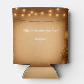 メイスン素朴ジャー&ストリングライト結婚ズ缶コール 缶クーラー (裏面)