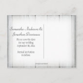 メイスン素朴ジャー・ヒマワリが日付を保存 案内ポストカード (裏面)