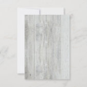 メイスン素朴ジャー・ベイビーのブレスウェディングRSVPカード 出欠カード (裏面)