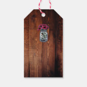 メイスン素朴ジャー・モノグラム国結婚式 ギフトタグ (裏面)