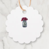 メイスン素朴ジャー・モノグラム国結婚式 フェイバータグ (裏面)