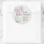 メイスン素朴ジャー&ワイルドフラワーズ ラウンドシール (バッグ)