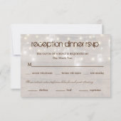 メイスン素朴ライツ披露宴ディナーRSVPエンツリー 出欠カード (裏面)